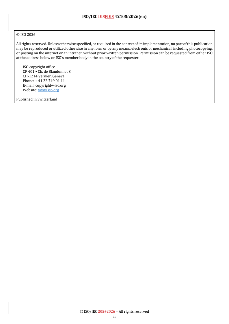 ISO/IEC FDIS 42105 REDLINE ISO/IEC FDIS 42105 - Information technology — Artificial intelligence — Guidance for human oversight of AI systems - Page 2 preview