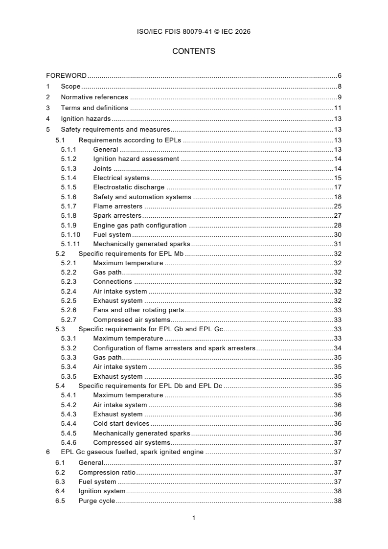 ISO/IEC FDIS 80079-41 ISO/IEC FDIS 80079-41 - Explosive atmospheres — Part 41: Reciprocating internal combustion engines - Page 3 preview