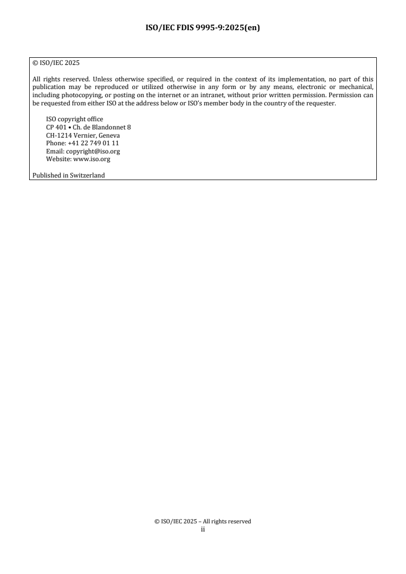 REDLINE ISO/IEC FDIS 9995-9 - Information technology — Keyboard layouts for text and office systems — Part 9: Groups and mechanisms for multilingual and multiscript input
Released:19. 09. 2025