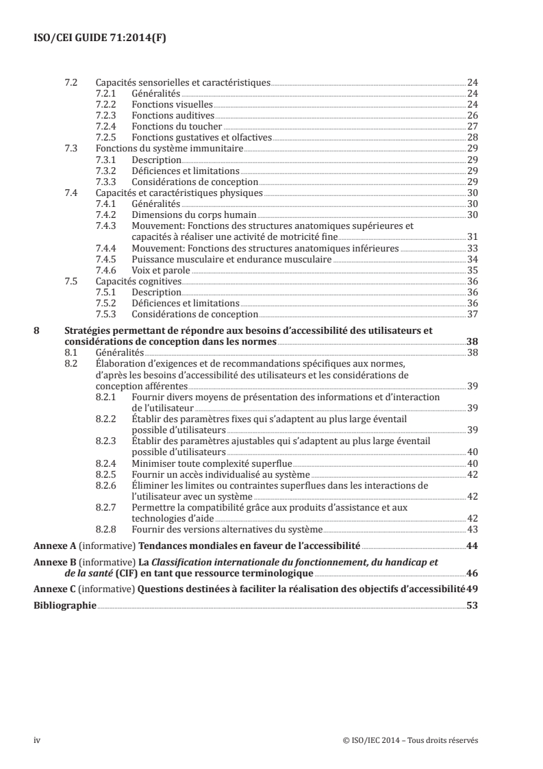 ISO/IEC Guide 71:2014 ISO/IEC Guide 71:2014 - Guide pour l'intégration de l'accessibilité dans les normes/6/2015 - Page 4 preview