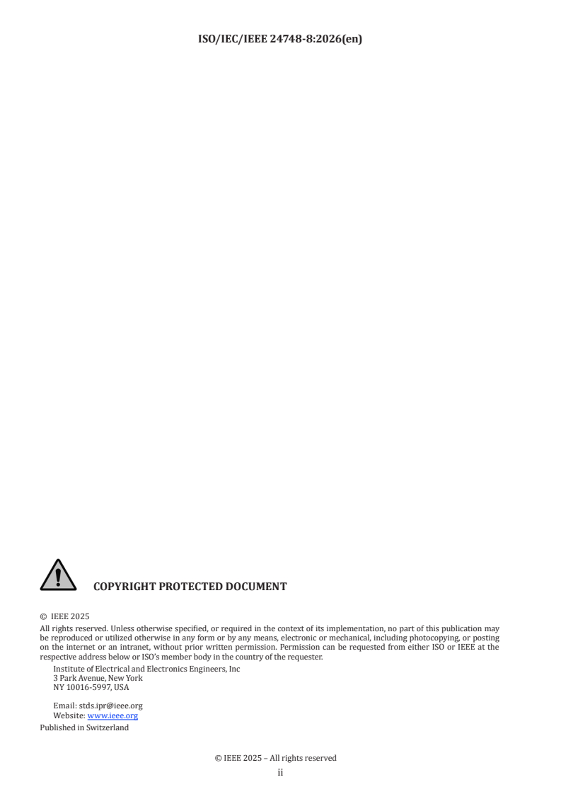ISO/IEC/IEEE 24748-8:2026 ISO/IEC/IEEE 24748-8:2026 - Systems and software engineering — Life cycle management — Part 8: Technical reviews and audits on defence programs - Page 2 preview