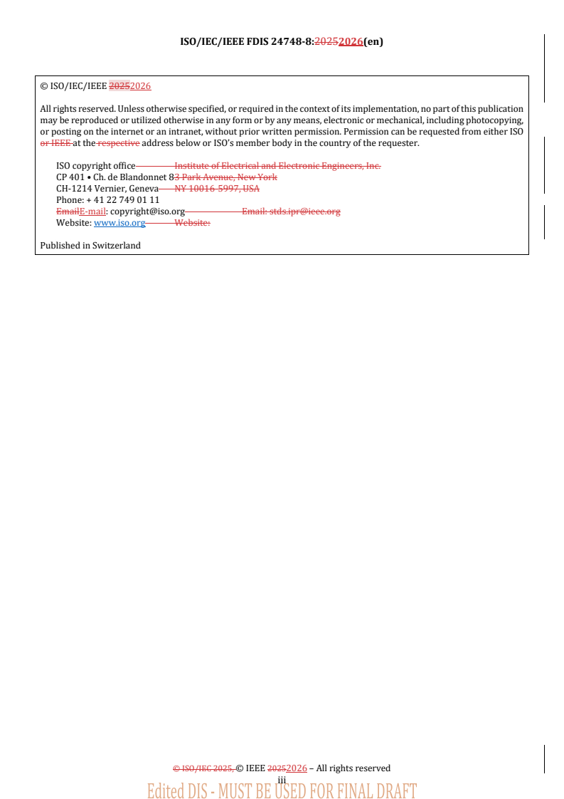 ISO/IEC/IEEE FDIS 24748-8 REDLINE ISO/IEC/IEEE FDIS 24748-8 - Systems and software engineering — Life cycle management — Part 8: Technical reviews and audits on defence programs - Page 3 preview