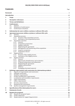 ISO/IEC/IEEE FDIS 26512 ISO/IEC/IEEE FDIS 26512 - Systems and software engineering — Requirements for acquirers and suppliers of information products and services
Released:11/25/2025 - Page 3 preview