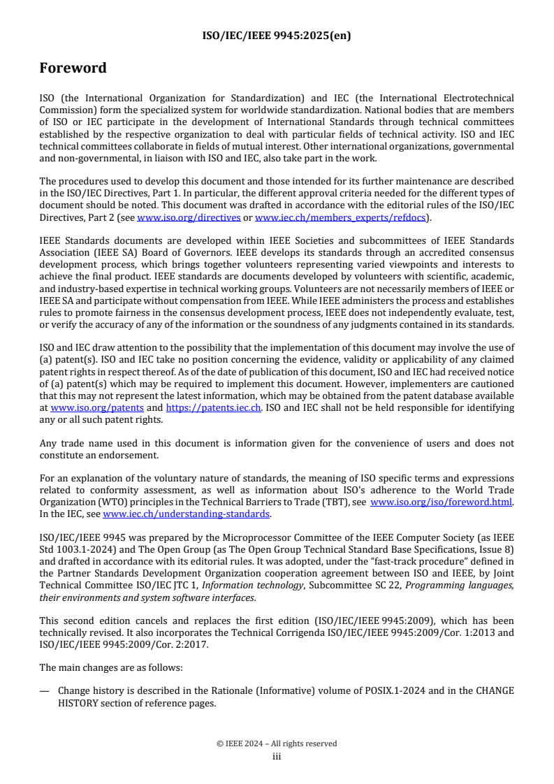 ISO/IEC/IEEE FDIS 9945 ISO/IEC/IEEE FDIS 9945 - Information technology — Portable Operating System Interface (POSIX®) Base Specifications, Issue 8
Released:4. 09. 2025 - Page 3 preview
