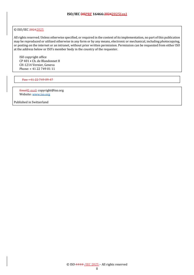 REDLINE ISO/IEC PRF 16466 - Information technology — 3D printing and scanning — Assessment methods of 3D scanned data use in 3D printing
Released:24. 06. 2025