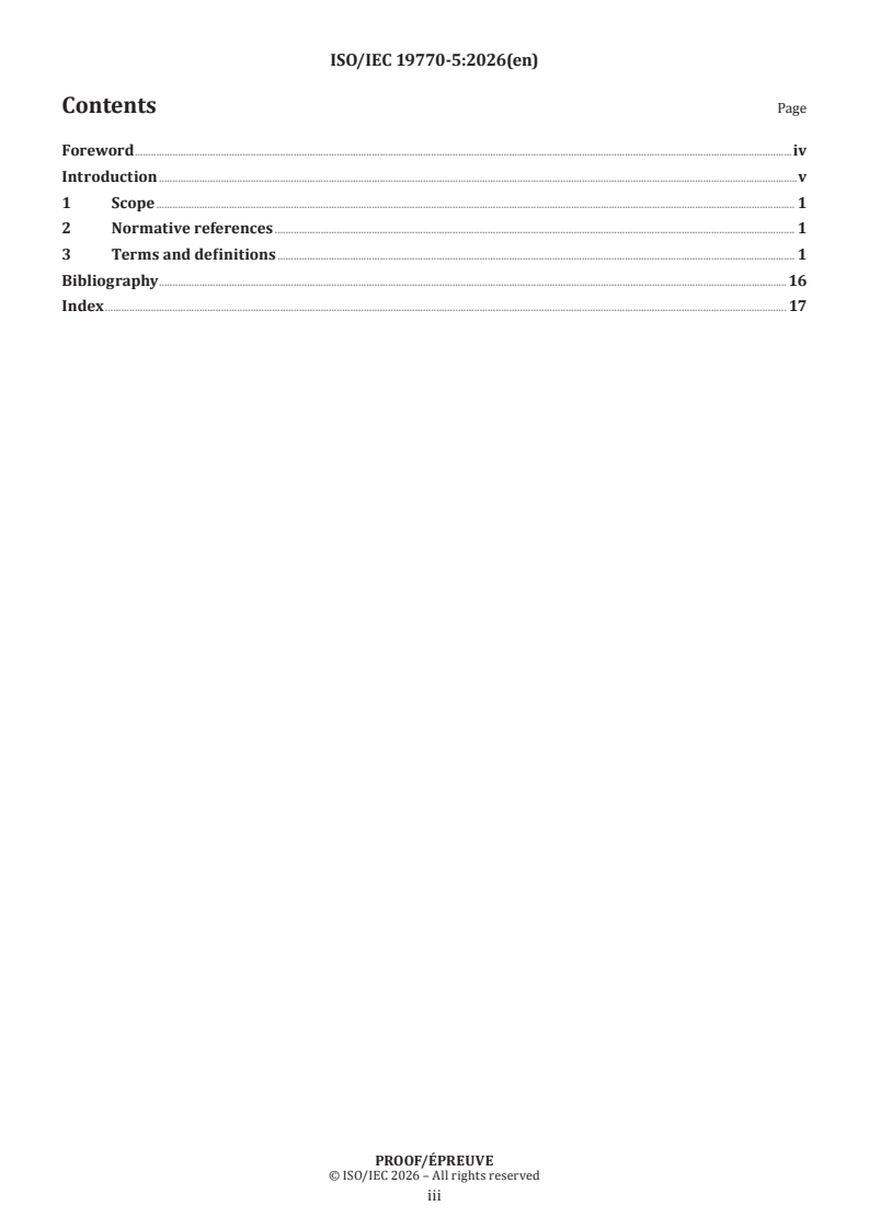 ISO/IEC PRF 19770-5 ISO/IEC PRF 19770-5 - Information technology — IT asset management — Part 5: Vocabulary - Page 3 preview