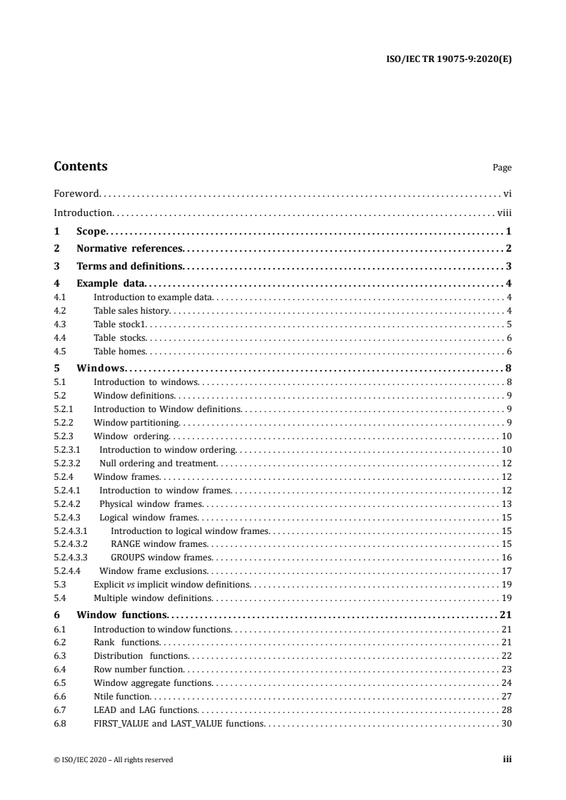 ISO/IEC TR 19075-9:2020 ISO/IEC TR 19075-9:2020 - Information technology database languages — Guidance for the use of database language SQL — Part 9: Online analytic processing (OLAP) capabilities
Released:9/18/2020 - Page 3 preview