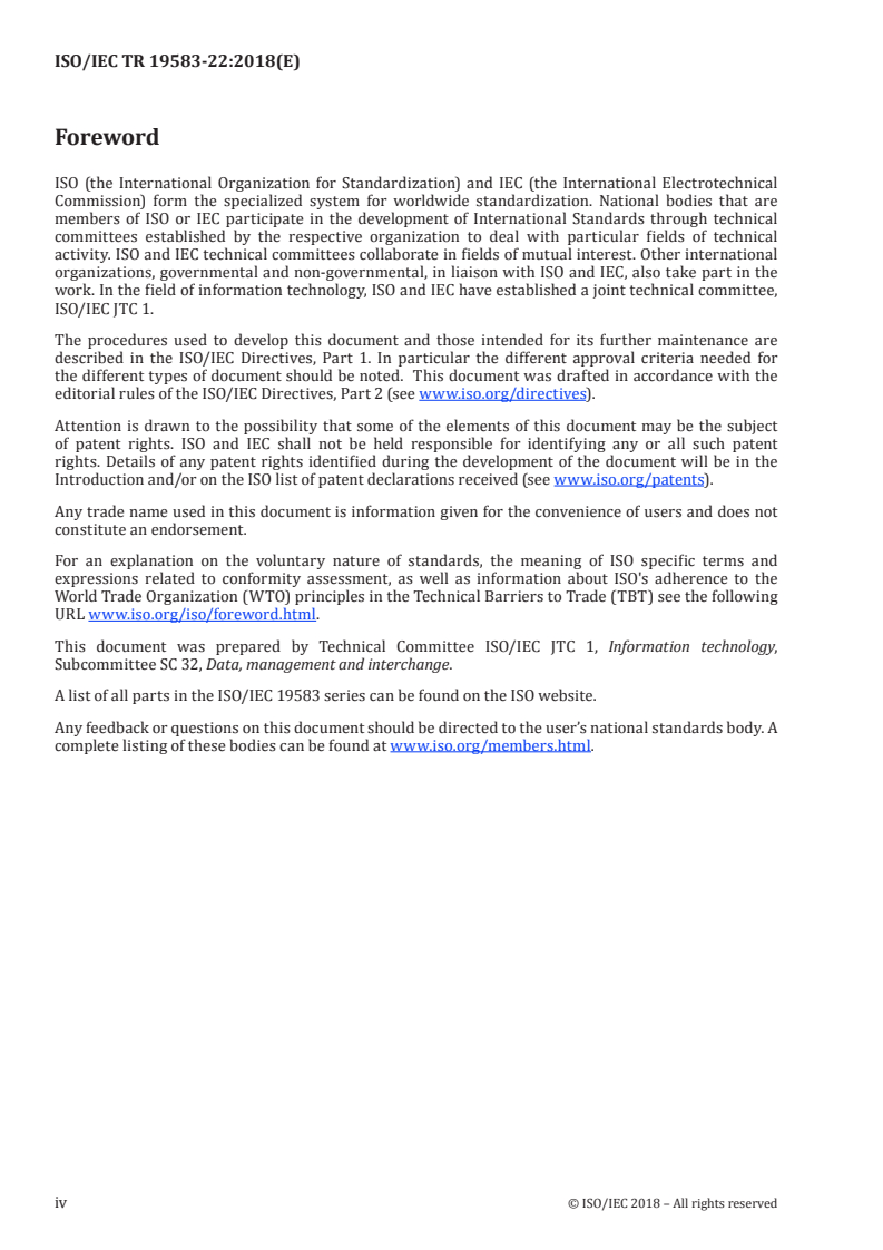 ISO/IEC TR 19583-22:2018 - Information technology — Concepts and usage of metadata — Part 22: Registering and mapping development processes using ISO/IEC 19763
Released:7/16/2018 - Page 4 preview