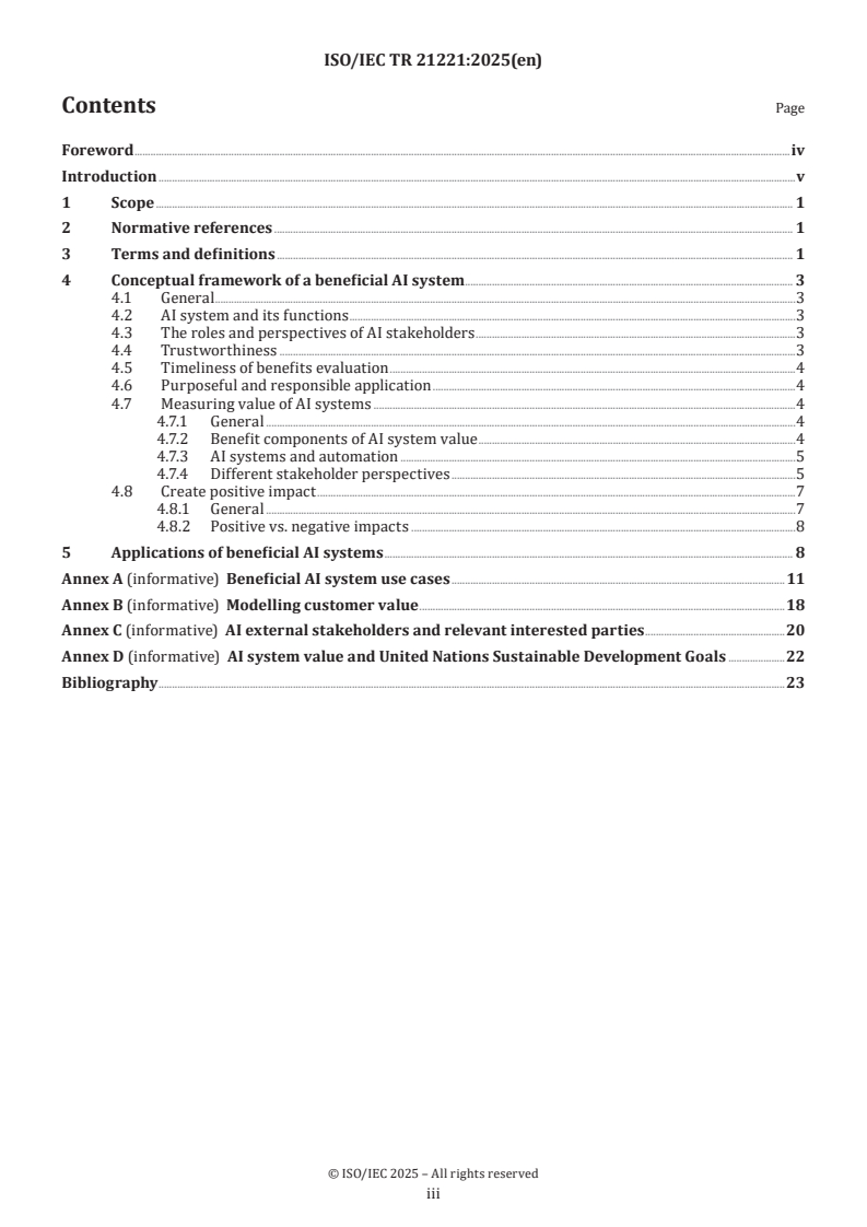 ISO/IEC TR 21221:2025 ISO/IEC TR 21221:2025 - Information technology — Artificial intelligence — Beneficial AI systems
Released:5. 09. 2025 - Page 3 preview