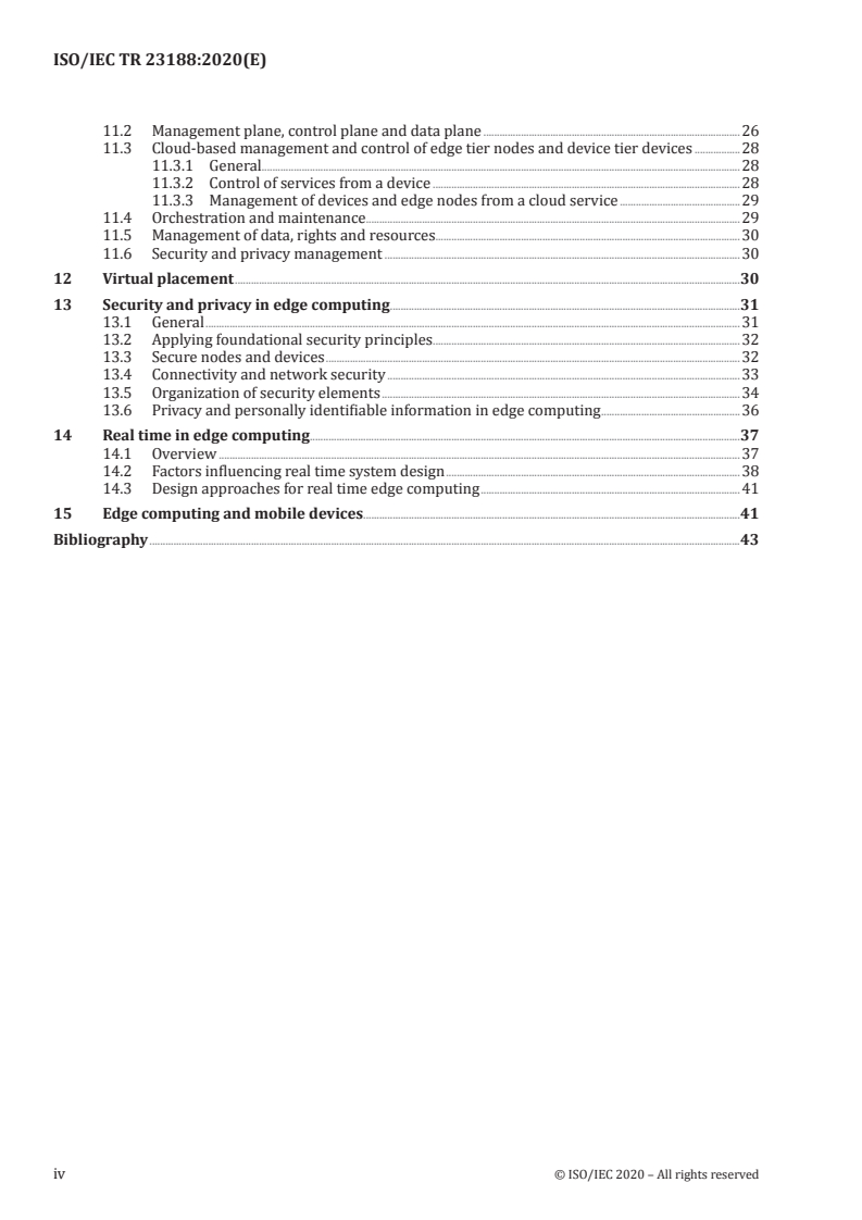 ISO/IEC TR 23188:2020 ISO/IEC TR 23188:2020 - Information technology — Cloud computing — Edge computing landscape/11/2020 - Page 4 preview