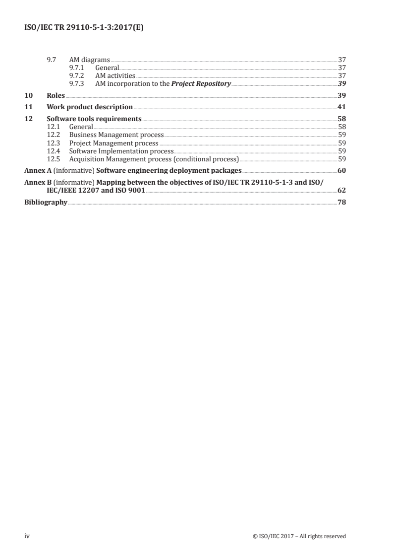 ISO/IEC TR 29110-5-1-3:2017 ISO/IEC TR 29110-5-1-3:2017 - Systems and software engineering — Lifecycle profiles for Very Small Entities (VSEs) — Part 5-1-3: Software engineering — Management and engineering guide: Generic profile group — Intermediate profile/23/2017 - Page 4 preview