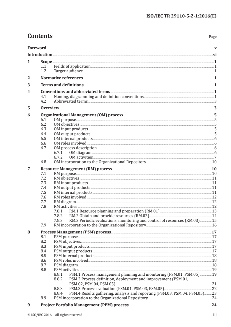 ISO/IEC TR 29110-5-2-1:2016 ISO/IEC TR 29110-5-2-1:2016 - Systems and software engineering — Lifecycle profiles for Very Small Entities (VSEs) — Part 5-2-1: Organizational management guidelines/6/2016 - Page 3 preview