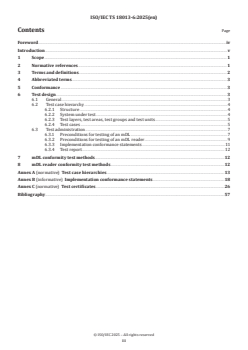 ISO/IEC TS 18013-6:2025 ISO/IEC TS 18013-6:2025 - Personal identification — ISO-compliant driving licence — Part 6: mDL test methods
Released:11/28/2025 - Page 3 preview