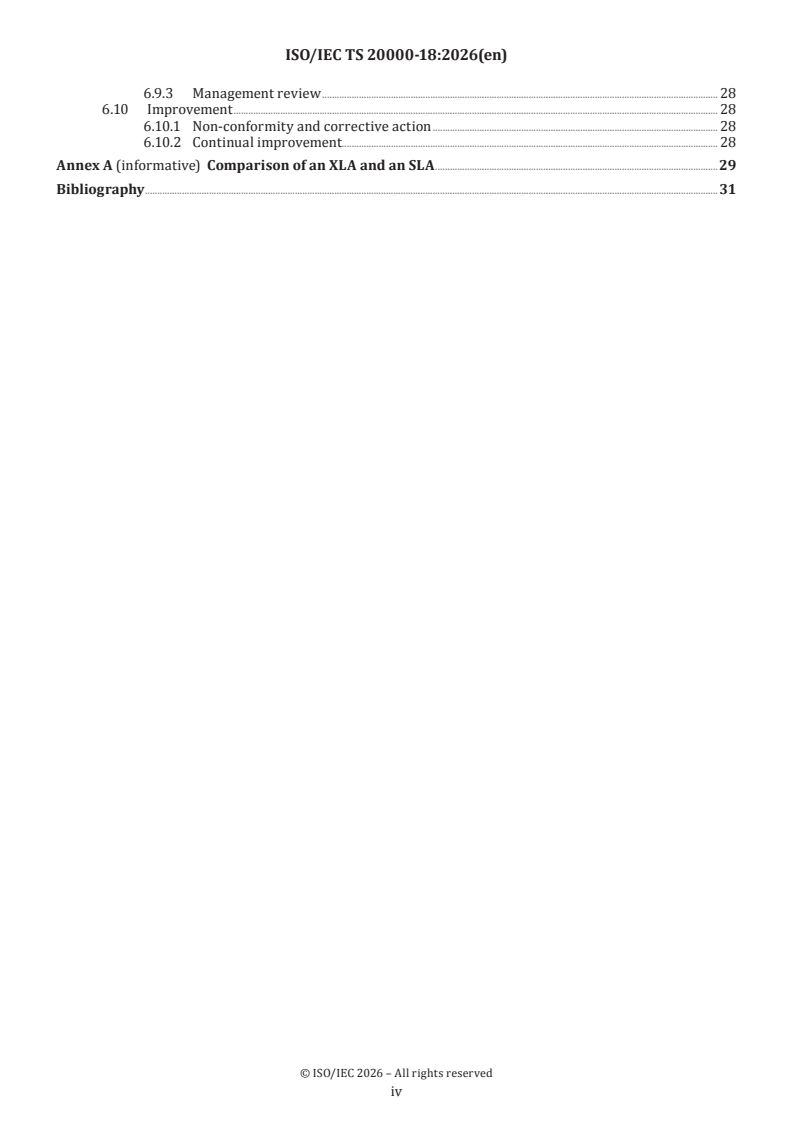 ISO/IEC TS 20000-18:2026 ISO/IEC TS 20000-18:2026 - Information technology — Service management — Part 18: Guidance on the use of experience management in a service management system - Page 4 preview