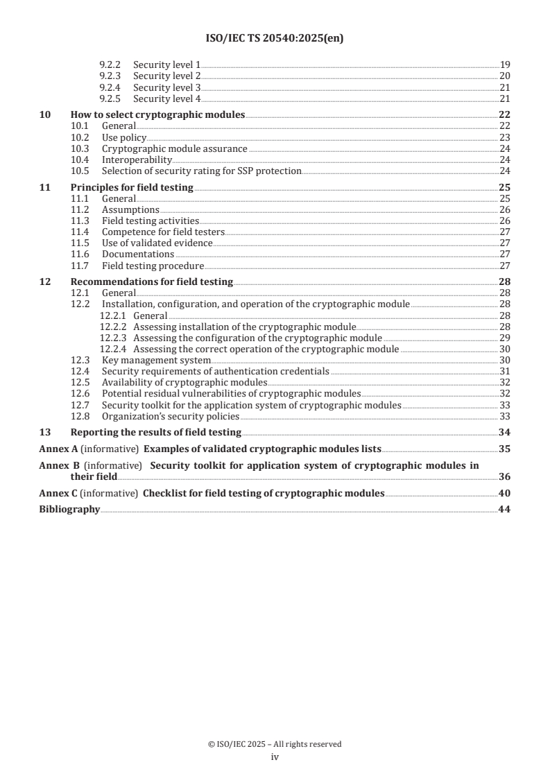 ISO/IEC TS 20540:2025 ISO/IEC TS 20540:2025 - Information security, cybersecurity and privacy protection — Testing cryptographic modules in their field
Released:30. 05. 2025 - Page 4 preview