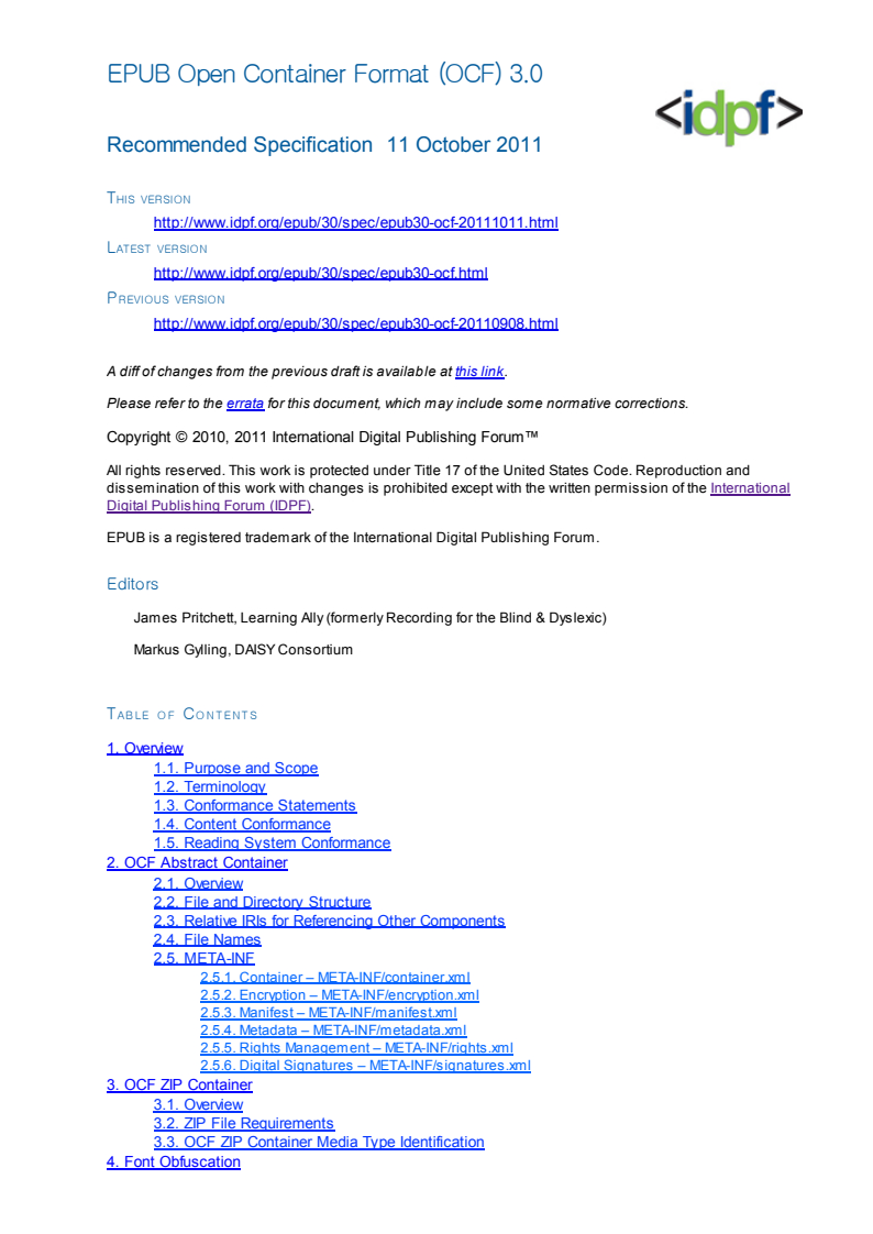 ISO/IEC TS 30135-4:2014 ISO/IEC TS 30135-4:2014 - Information technology — Digital publishing — EPUB3 — Part 4: Open Container Format/5/2014 - Page 4 preview
