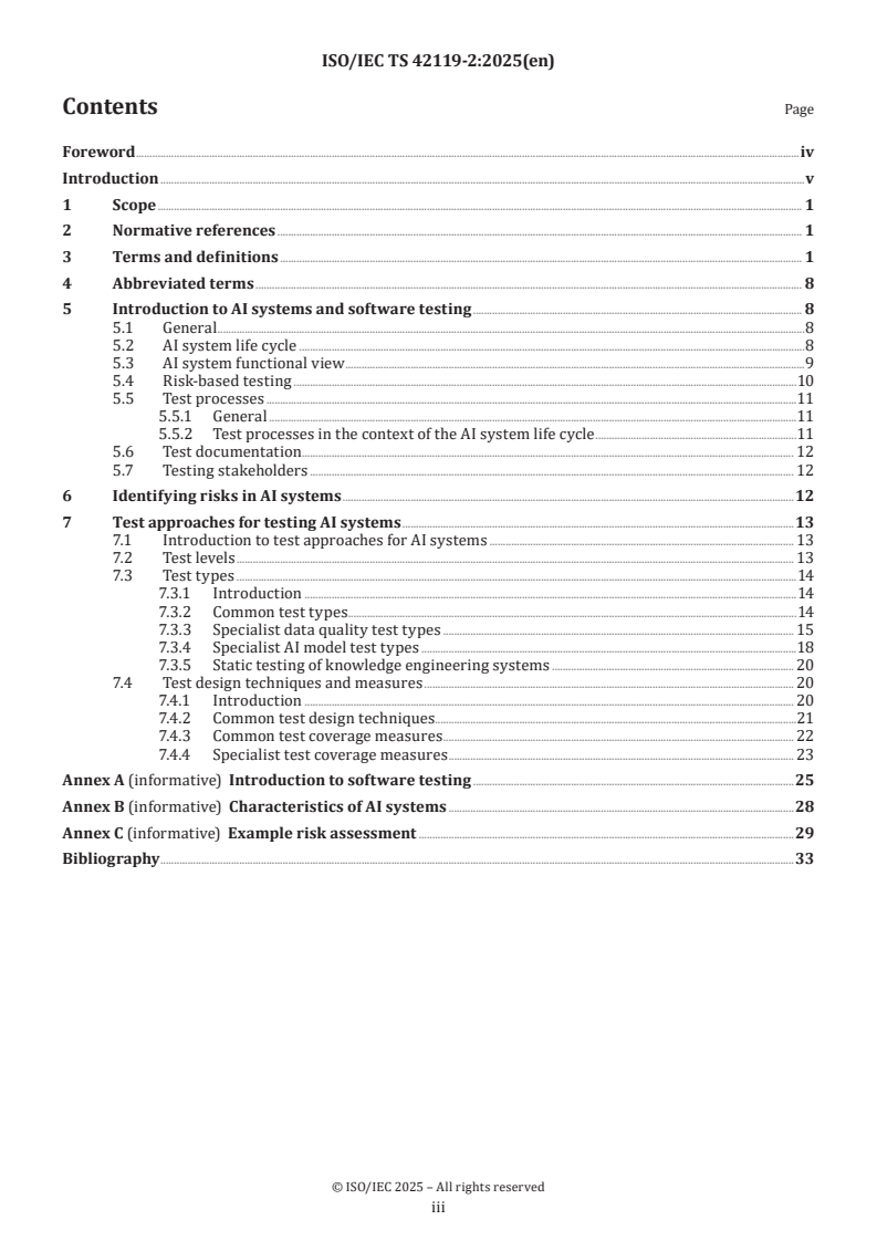ISO/IEC TS 42119-2:2025 ISO/IEC TS 42119-2:2025 - Artificial intelligence — Testing of AI — Part 2: Overview of testing AI systems
Released:3. 11. 2025 - Page 3 preview