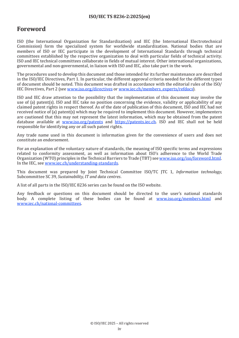 ISO/IEC TS 8236-2:2025 ISO/IEC TS 8236-2:2025 - Information technology — Provisioning, forecasting and management — Part 2: Data centre facility infrastructure
Released:17. 09. 2025 - Page 4 preview