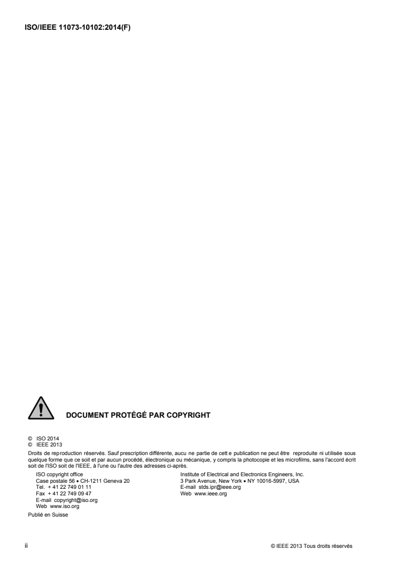ISO/IEEE 11073-10102:2014 ISO/IEEE 11073-10102:2014 - Informatique de santé — Communication entre dispositifs médicaux sur le site des soins — Partie 10102: Nomenclature — ECG annoté/13/2014 - Page 2 preview