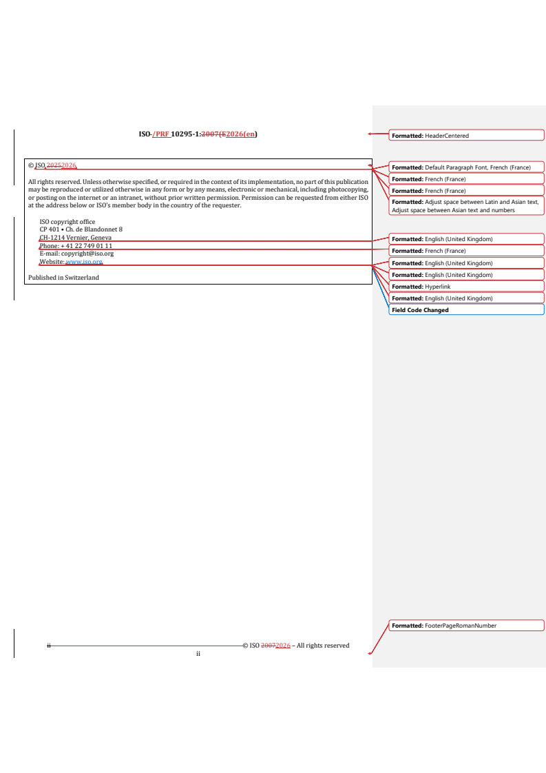 ISO/PRF 10295-1 REDLINE ISO/PRF 10295-1 - Fire tests for building elements and components — Fire testing of service installations — Part 1: Penetration seals/13/2026 - Page 3 preview