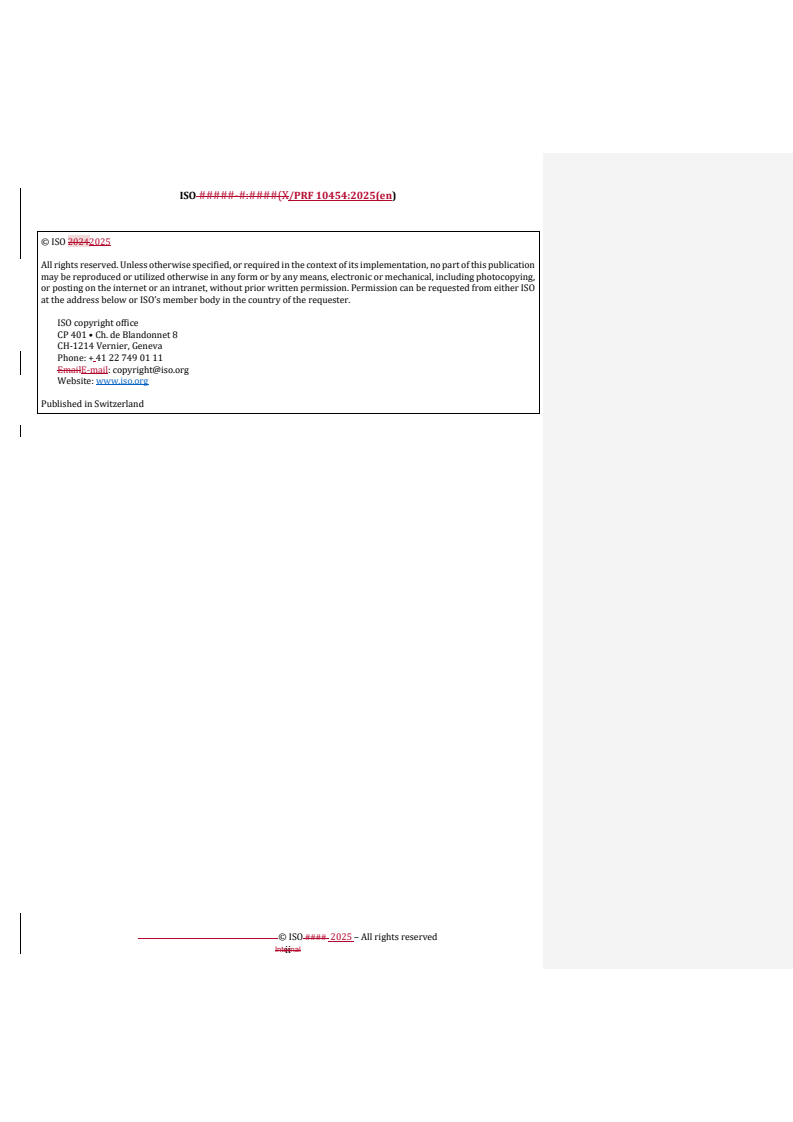 REDLINE ISO/PRF 10454 - Truck and bus tyres — Verifying tyre capabilities — Laboratory test methods
Released:10/9/2025