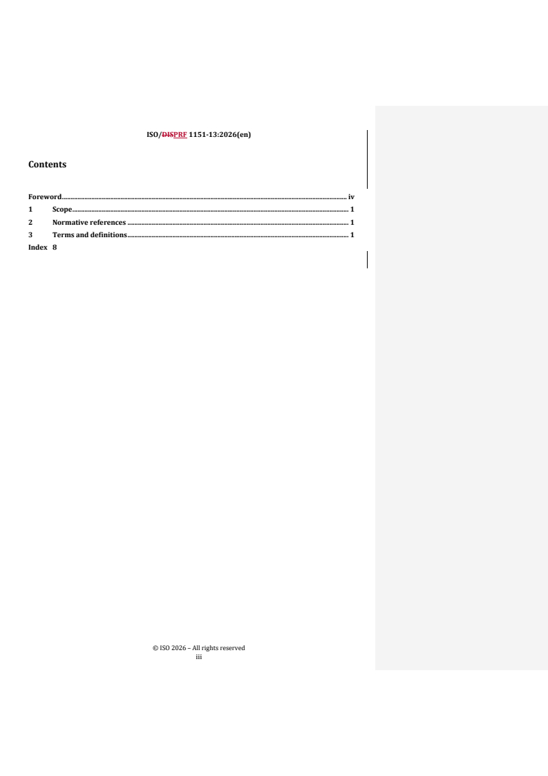 ISO 1151-13 REDLINE ISO/PRF 1151-13 - Flight dynamics — Vocabulary — Part 13: Training devices - Page 3 preview
