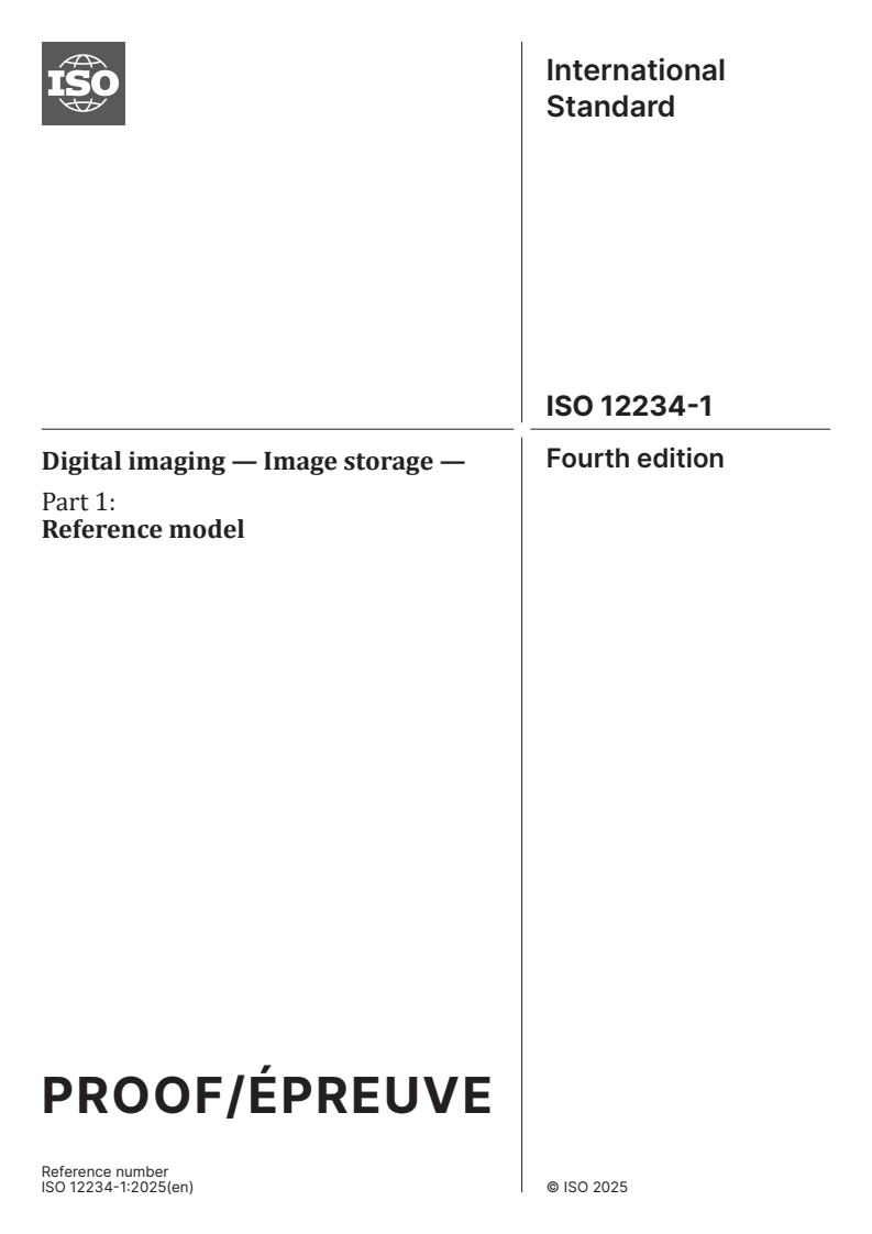 ISO/PRF 12234-1 - Digital imaging — Image storage — Part 1: Reference model
Released:4. 06. 2025