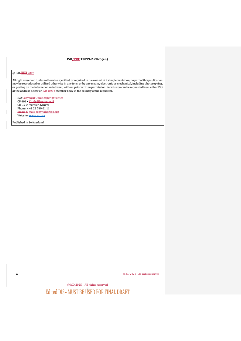 REDLINE ISO/PRF 13099-2 - Colloidal systems — Methods for zeta-potential determination — Part 2: Optical methods
Released:22. 05. 2025
