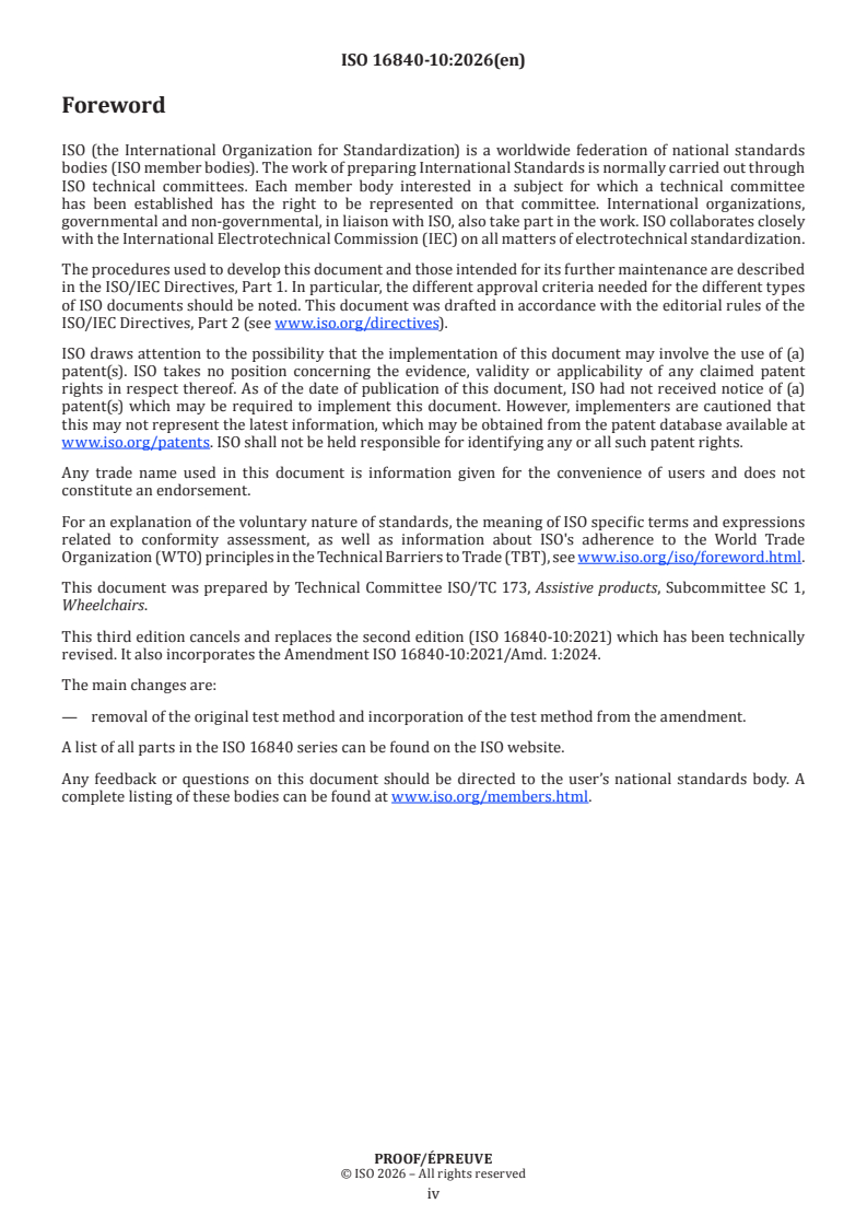 ISO/PRF 16840-10 ISO/PRF 16840-10 - Wheelchair seating — Part 10: Requirements and test method for the assessment of resistance to ignition of postural support devices - Page 4 preview