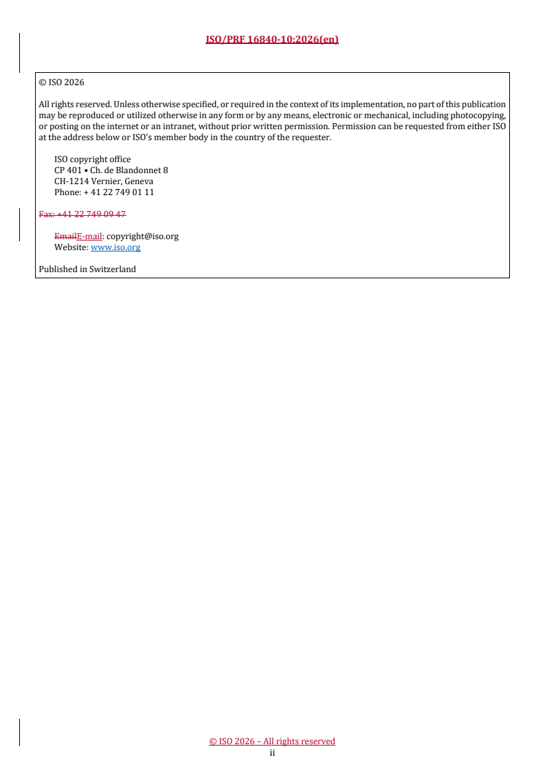 ISO/PRF 16840-10 REDLINE ISO/PRF 16840-10 - Wheelchair seating — Part 10: Requirements and test method for the assessment of resistance to ignition of postural support devices - Page 2 preview