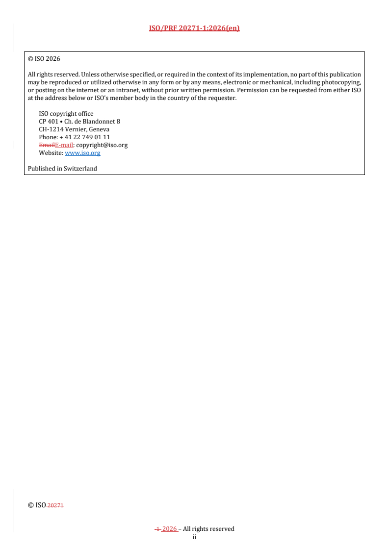 ISO 20271-1 REDLINE ISO/PRF 20271-1 - Document management — Reference model for long-term preservation of textual documents — Part 1: Overview - Page 2 preview
