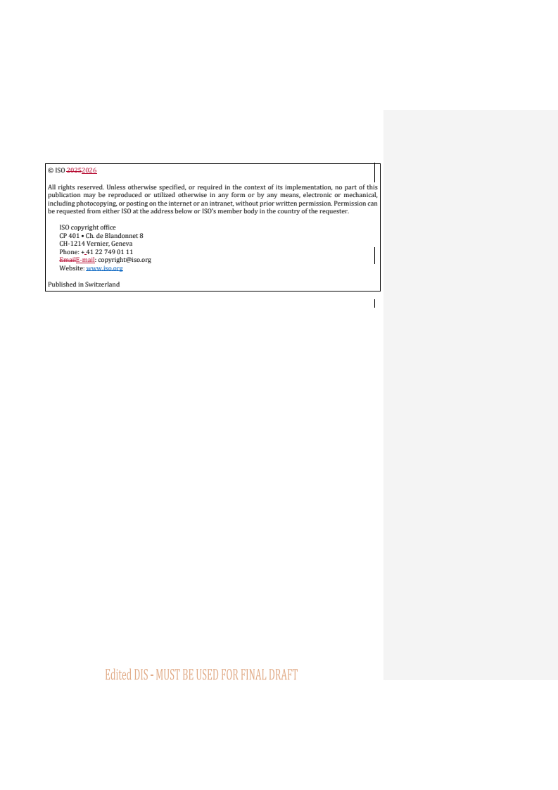 ISO/PRF 21815-5 REDLINE ISO/PRF 21815-5 - Earth-moving machinery — Collision warning and avoidance — Part 5: Risk area and risk level for other forms of motion - Page 3 preview