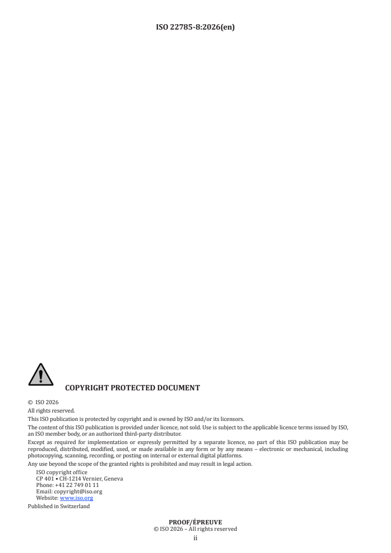 ISO/PRF 22785-8 ISO/PRF 22785-8 - Paints and varnishes — Coatings on plastics and composites — Part 8: Film thickness - Page 2 preview