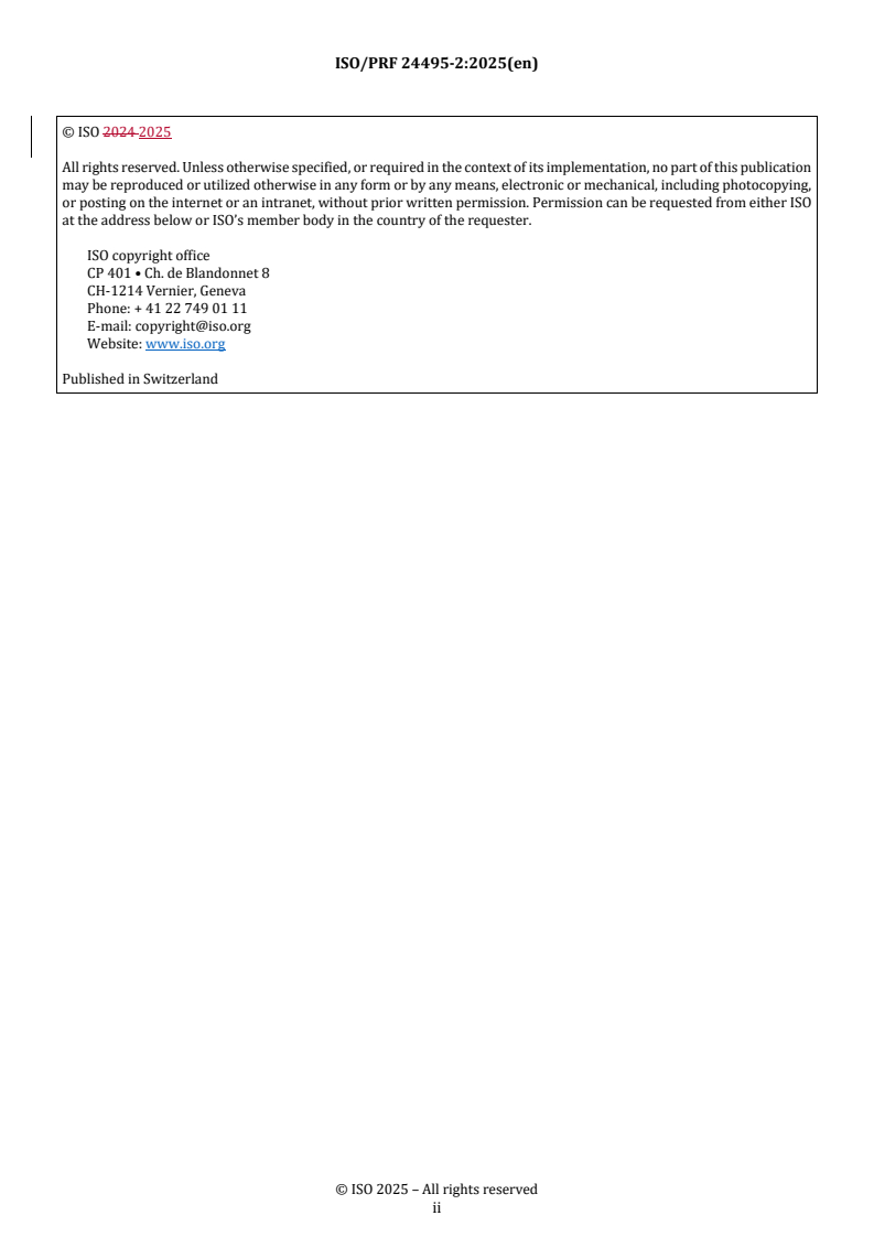 REDLINE ISO/PRF 24495-2 - Plain language — Part 2: Legal communication
Released:9. 07. 2025