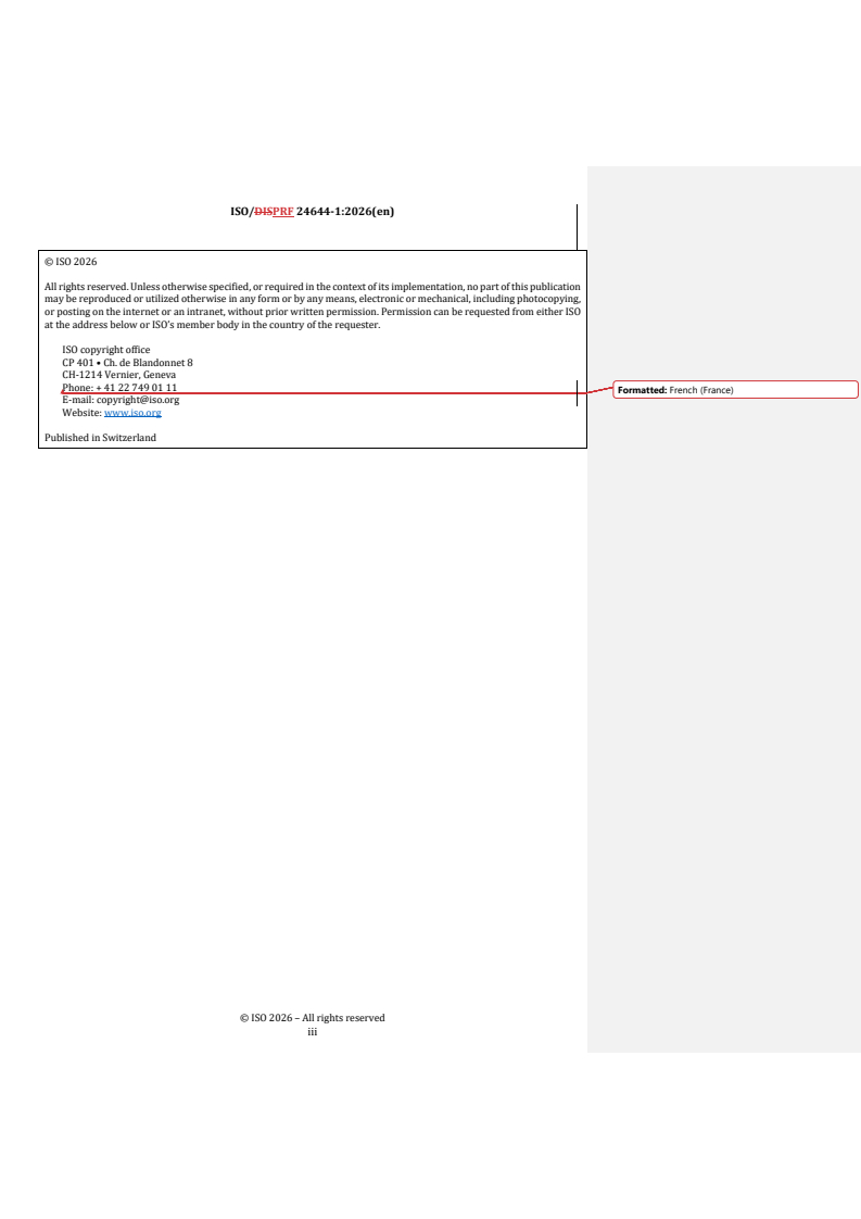 ISO/PRF 24644-1 REDLINE ISO/PRF 24644-1 - Mass customization value chain management — Part 1: Framework - Page 3 preview