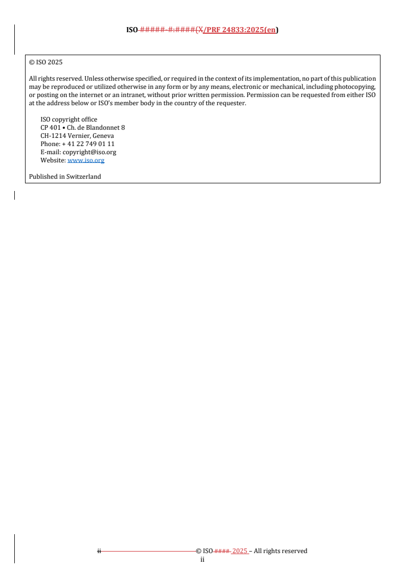 ISO/PRF 24833 REDLINE ISO/PRF 24833 - Natural gas — Upstream area — Determination of elemental sulfur solubility by saturated dissolution method
Released:11/27/2025