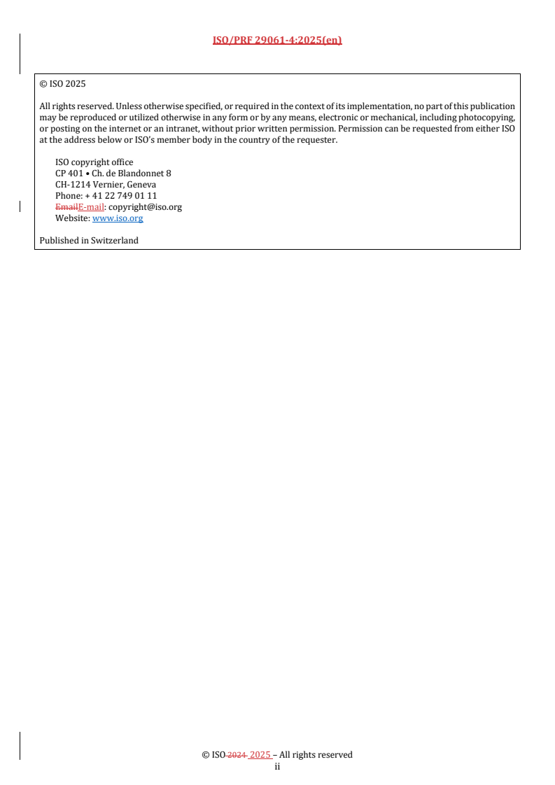 REDLINE ISO/PRF 29061-4 - Road vehicles — Methods and criteria for usability evaluation of child restraint systems and their interface with vehicle anchorage systems — Part 4: Securing of child in child restraint system and daily handling aspects
Released:14. 11. 2025