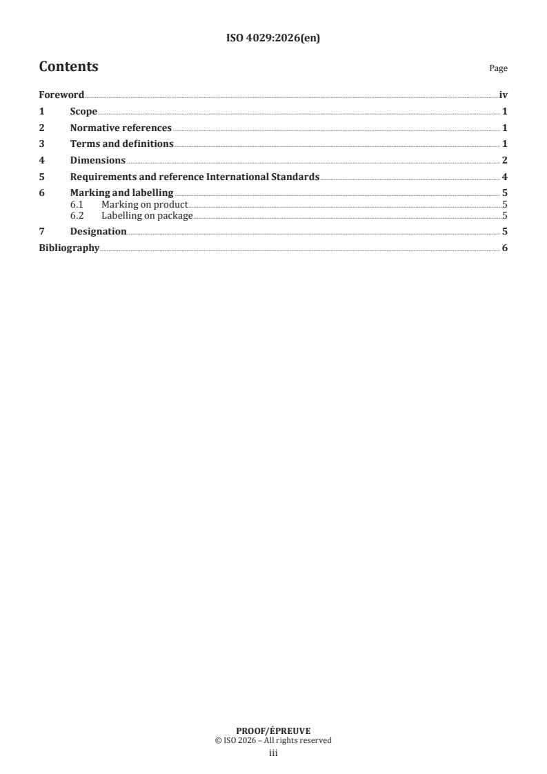 ISO/PRF 4029 ISO/PRF 4029 - Fasteners — Hexagon socket set screws with cup point
Released:23. 12. 2025 - Page 3 preview