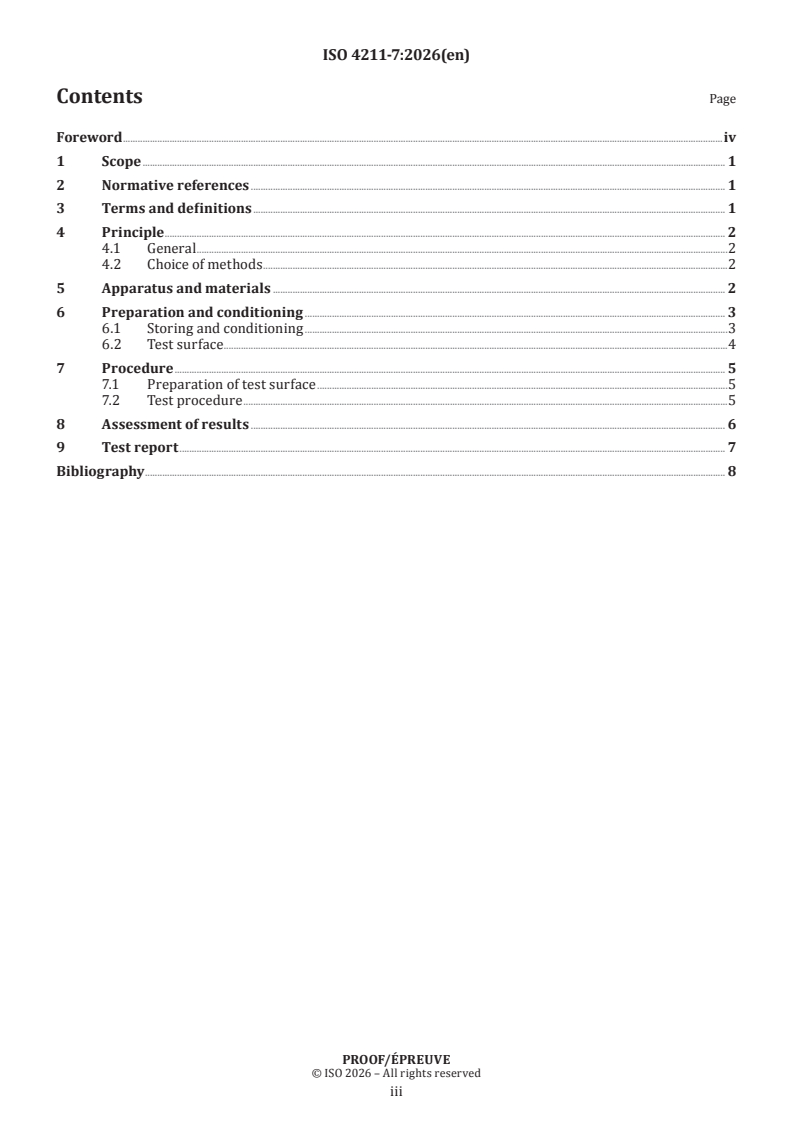 ISO/PRF 4211-7 ISO/PRF 4211-7 - Furniture — Tests for surface finishes — Part 7: Assessment of resistance to light - Page 3 preview