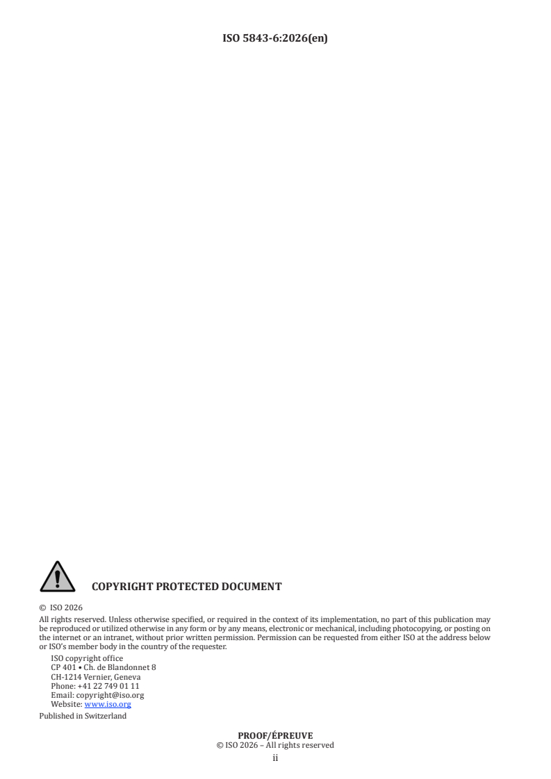 ISO 5843-6 ISO/PRF 5843-6 - Aerospace — List of equivalent terms — Part 6: Standard atmosphere - Page 2 preview