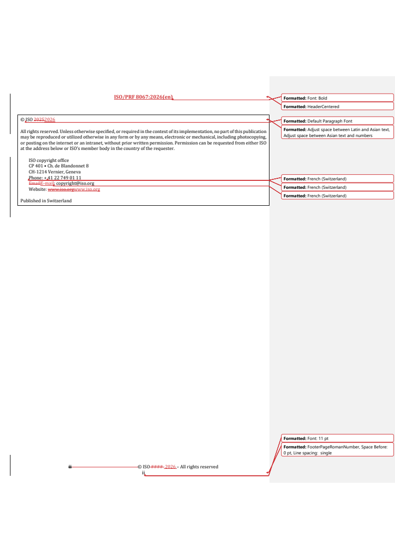ISO 8067 REDLINE ISO/PRF 8067 - Flexible cellular polymeric materials — Determination of tear strength - Page 2 preview