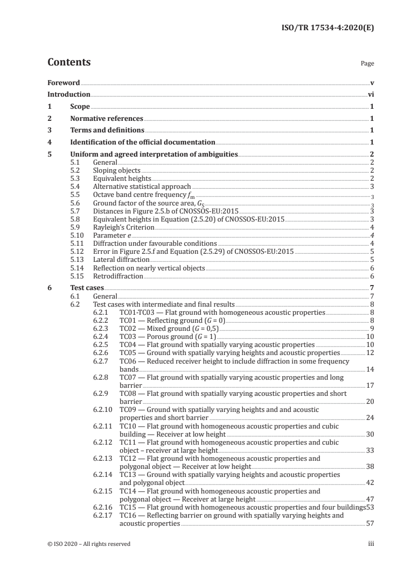 ISO/TR 17534-4:2020 ISO/TR 17534-4:2020 - Acoustics — Software for the calculation of sound outdoors — Part 4: Recommendations for a quality assured implementation of the COMMISSION DIRECTIVE (EU) 2015/996 in software according to ISO 17534-1/16/2020 - Page 3 preview