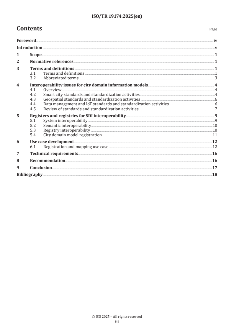 ISO/TR 19174:2025 ISO/TR 19174:2025 - Geographic information — Securing interoperability among heterogeneous city domain information models
Released:23. 05. 2025 - Page 3 preview