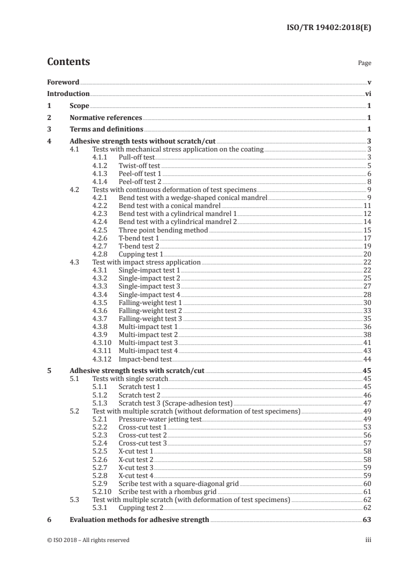 ISO/TR 19402:2018 ISO/TR 19402:2018 - Paints and varnishes — Adhesion of coatings/19/2018 - Page 3 preview