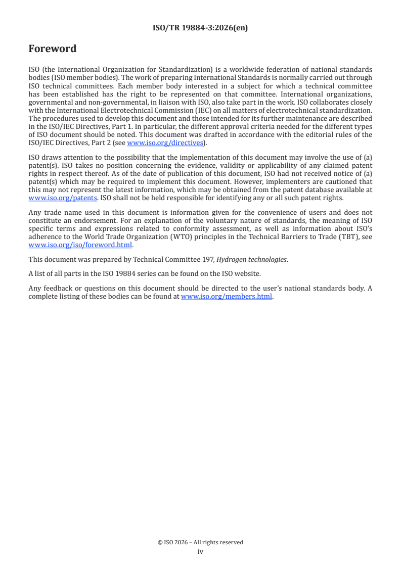 ISO/TR 19884-3:2026 ISO/TR 19884-3:2026 - Gaseous hydrogen — Pressure vessels for stationary storage — Part 3: Pressure cycle test data to demonstrate partial pressure cycle estimation methods - Page 4 preview