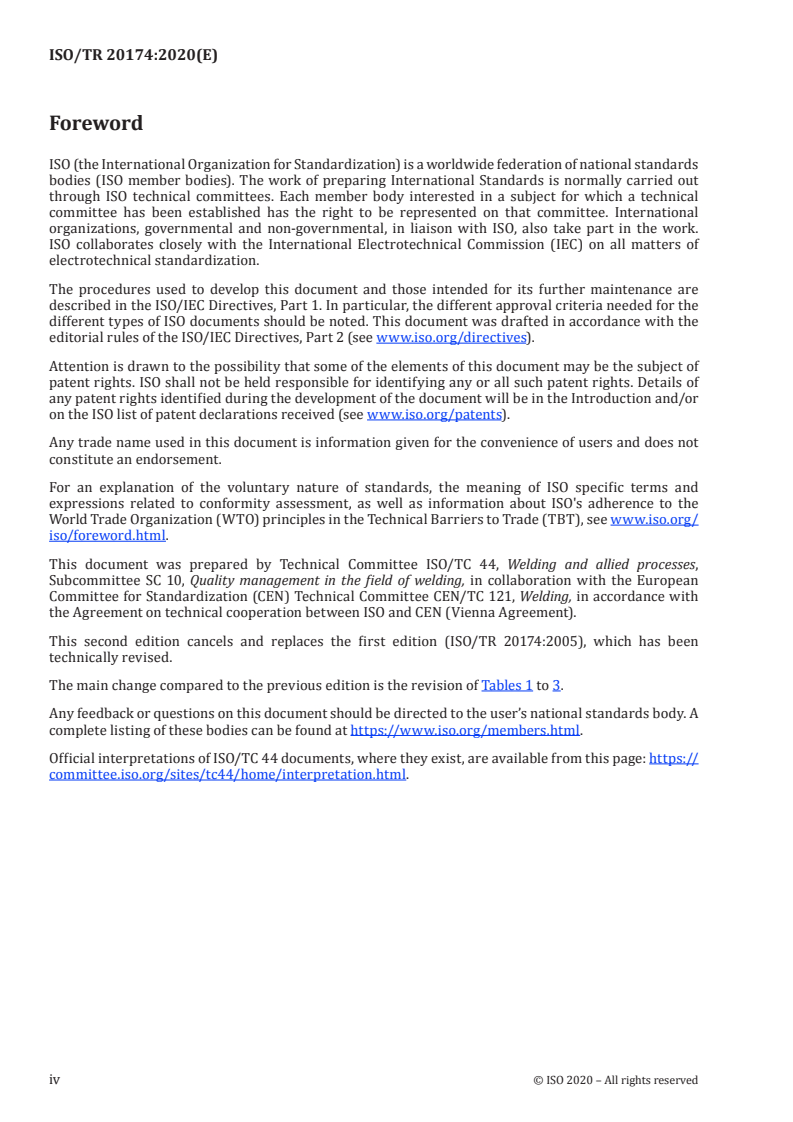 ISO/TR 20174:2020 ISO/TR 20174:2020 - Welding — Grouping systems for materials — Japanese materials/19/2020 - Page 4 preview