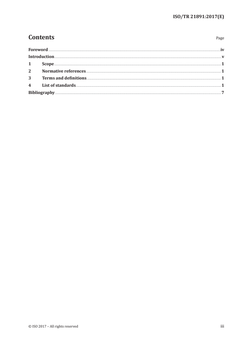 ISO/TR 21891:2017 ISO/TR 21891:2017 - Aerospace electrical requirements — Sleeves and moulded shapes — Specifications for aircraft use/14/2017 - Page 3 preview