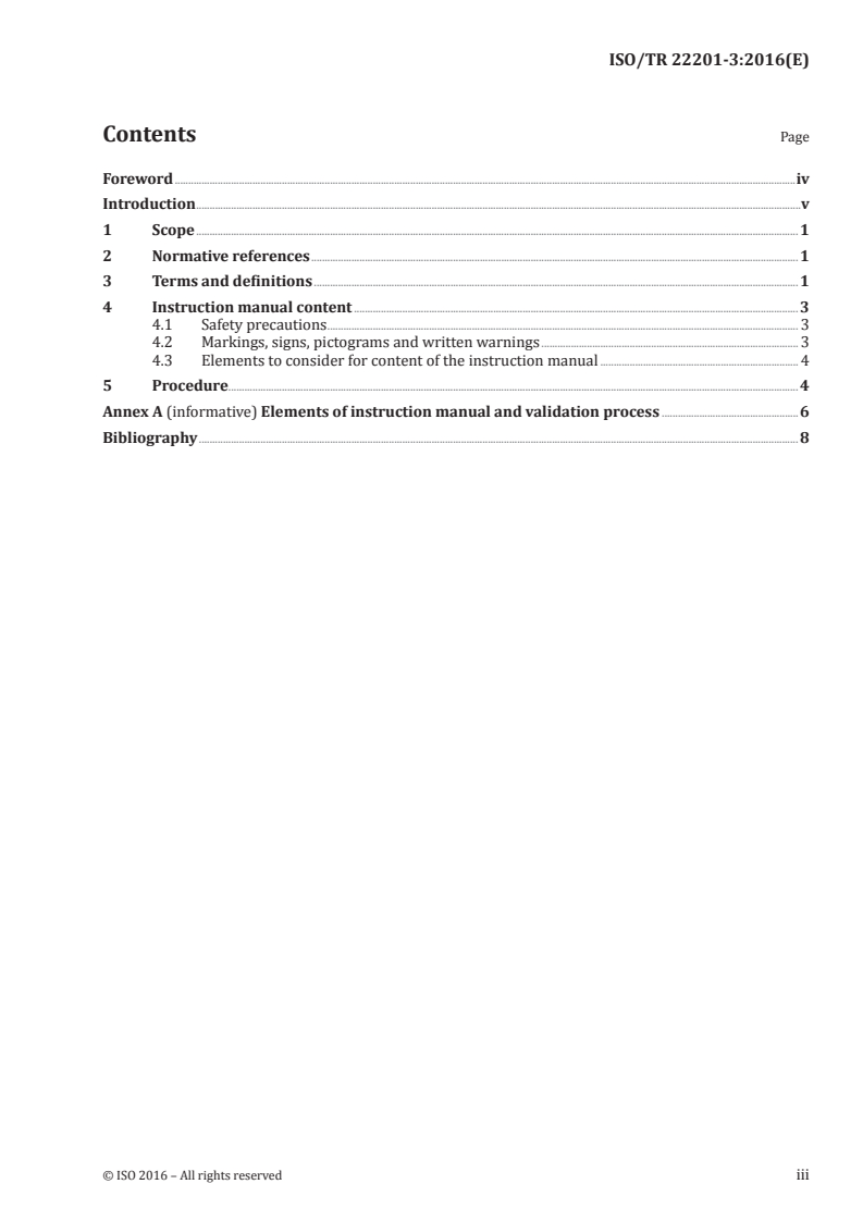 ISO/TR 22201-3:2016 ISO/TR 22201-3:2016 - Lifts (elevators), escalators and moving walks — Programmable electronic systems in safety related applications — Part 3: Life cycle guideline for programmable electronic systems related to PESSRAL and PESSRAE/17/2016 - Page 3 preview
