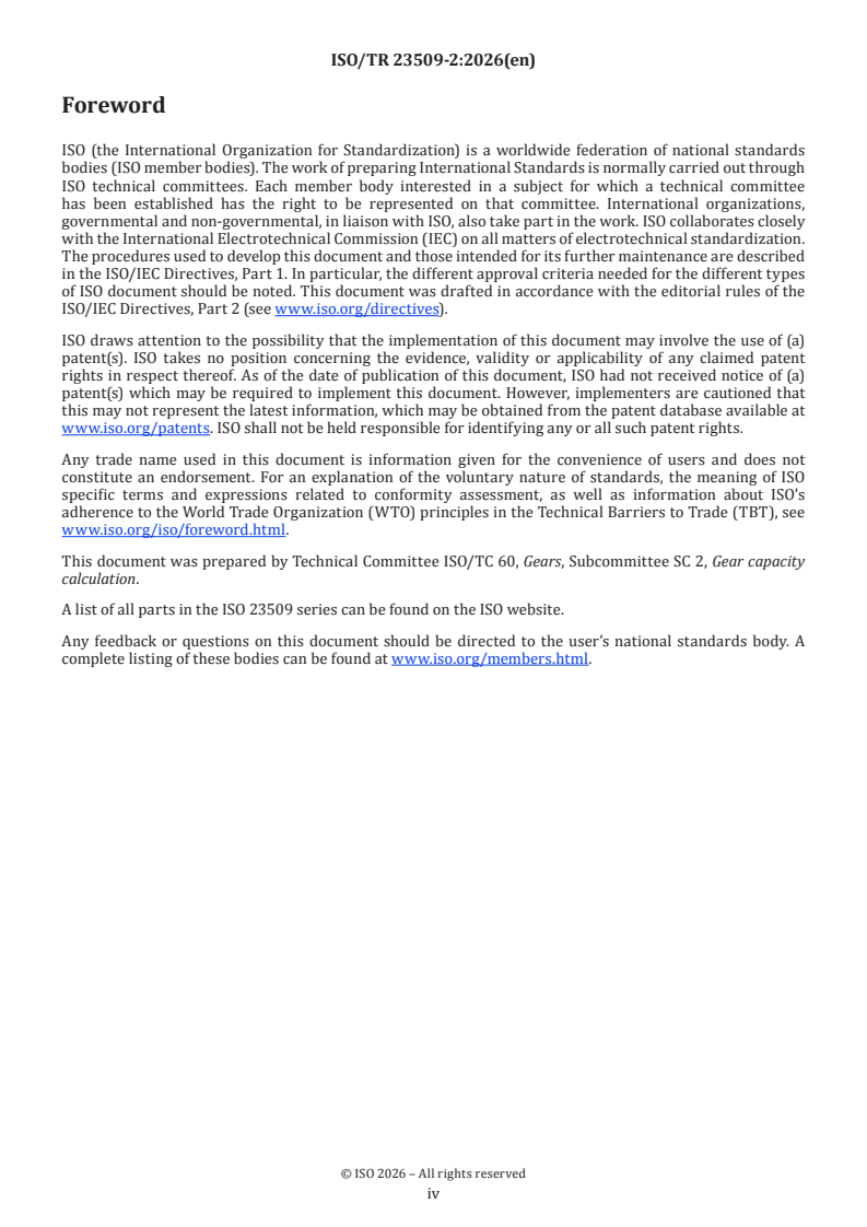 ISO/TR 23509-2:2026 ISO/TR 23509-2:2026 - Bevel and hypoid gear geometry — Part 2: Sample calculations - Page 4 preview