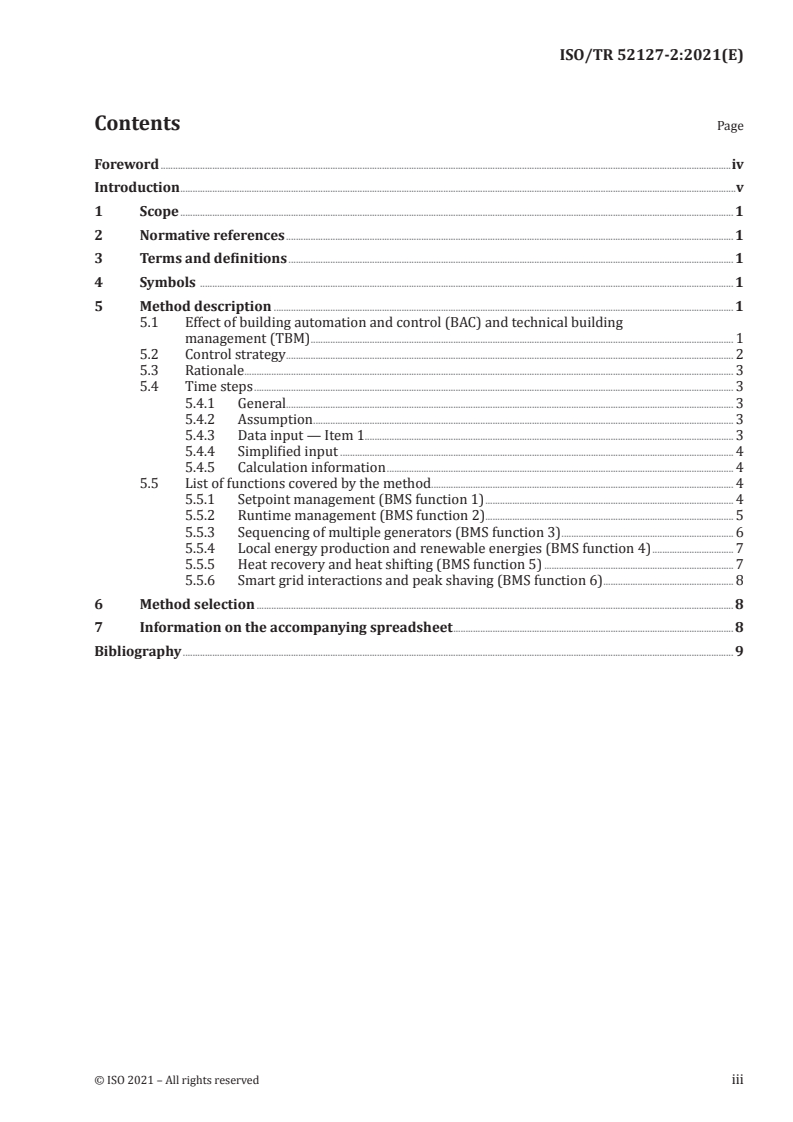 ISO/TR 52127-2:2021 ISO/TR 52127-2:2021 - Energy performance of buildings — Building automation, controls and building management — Part 2: Explanation and justification of ISO 52127-1/2/2021 - Page 3 preview